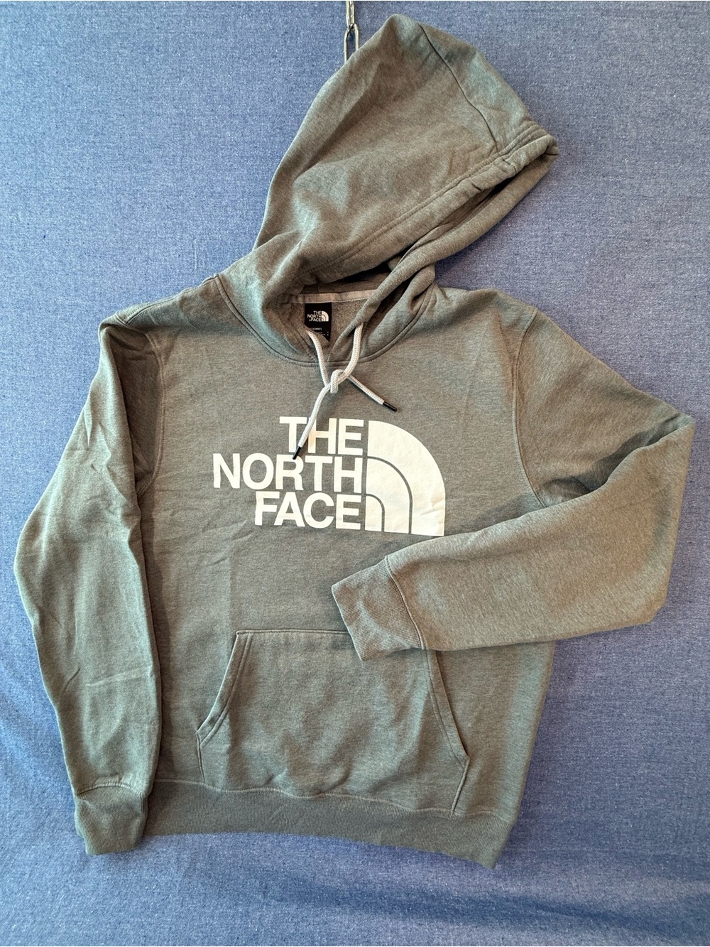 The North Face Grey Hoodie with White Logo New without Tags